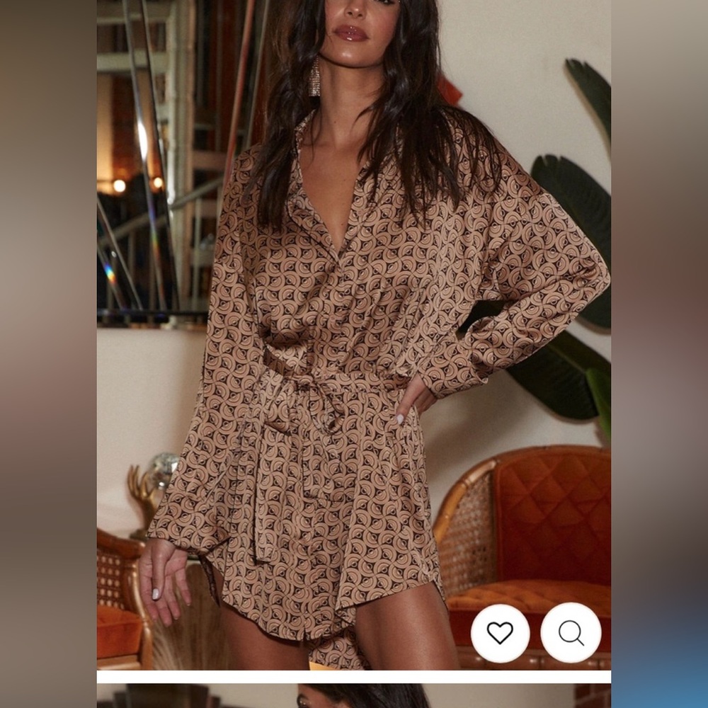 12th Tribe Silk Retro Dress size medium